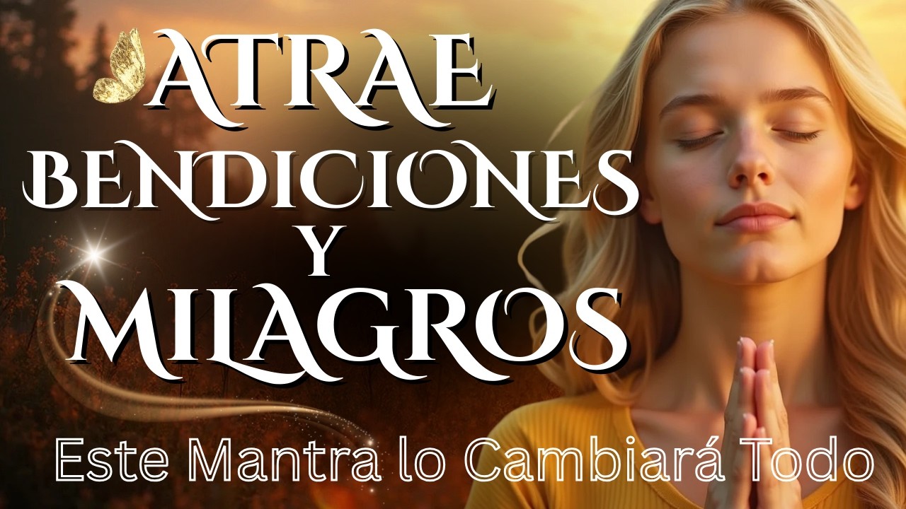 🌟💫 ATRAIGO BENDICIONES Y MILAGROS | MANTRA DE ALTA VIBRACIÓN