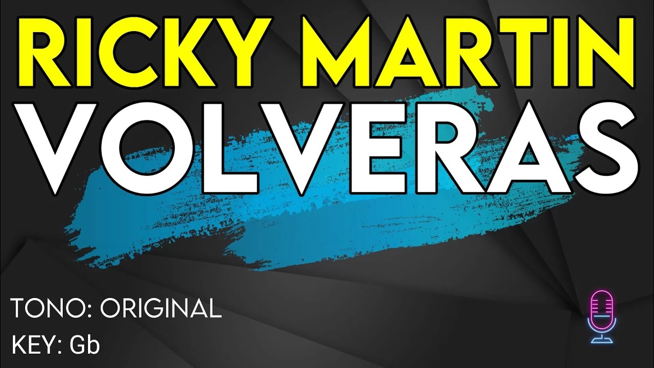 Ricky Martin - Volverás - Karaoke Instrumental
