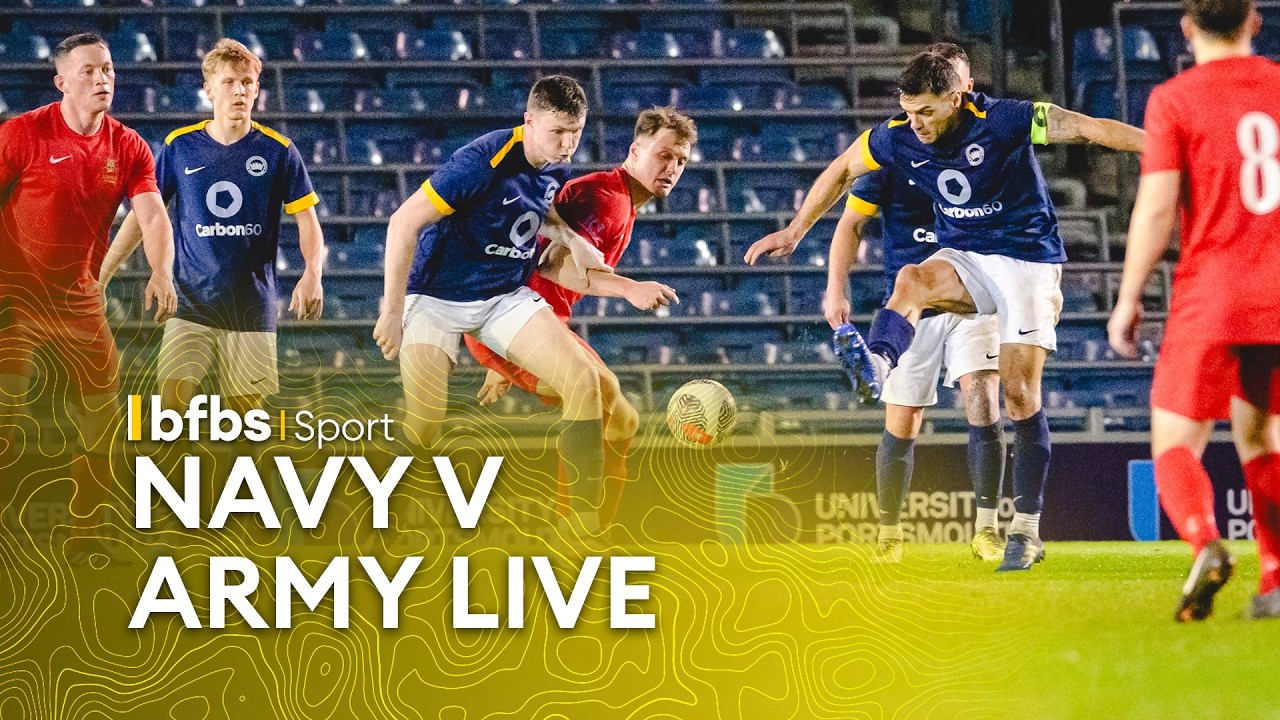 Royal Navy v British Army LIVE | Inter Services men&rsquo;s football from Portsmouth