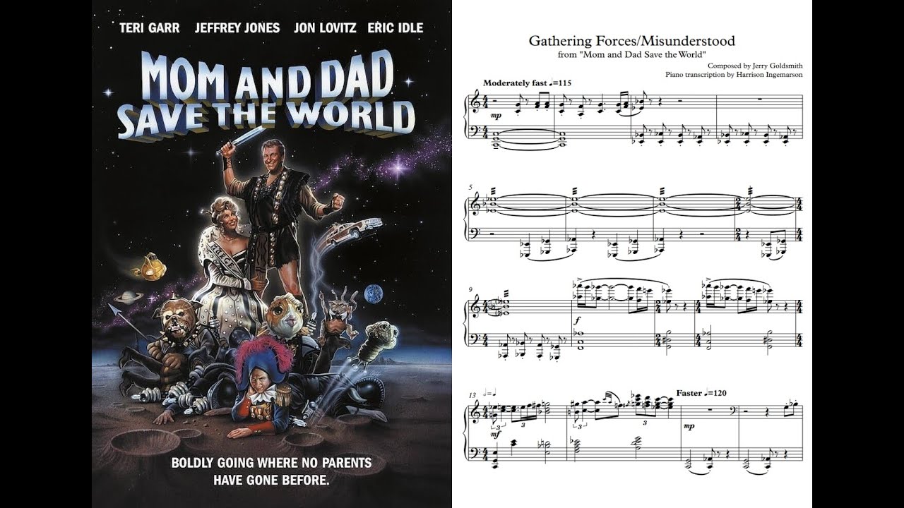 Mom and Dad Save the World - Gathering Forces/Misunderstood ♪Piano Sheet Music♪
