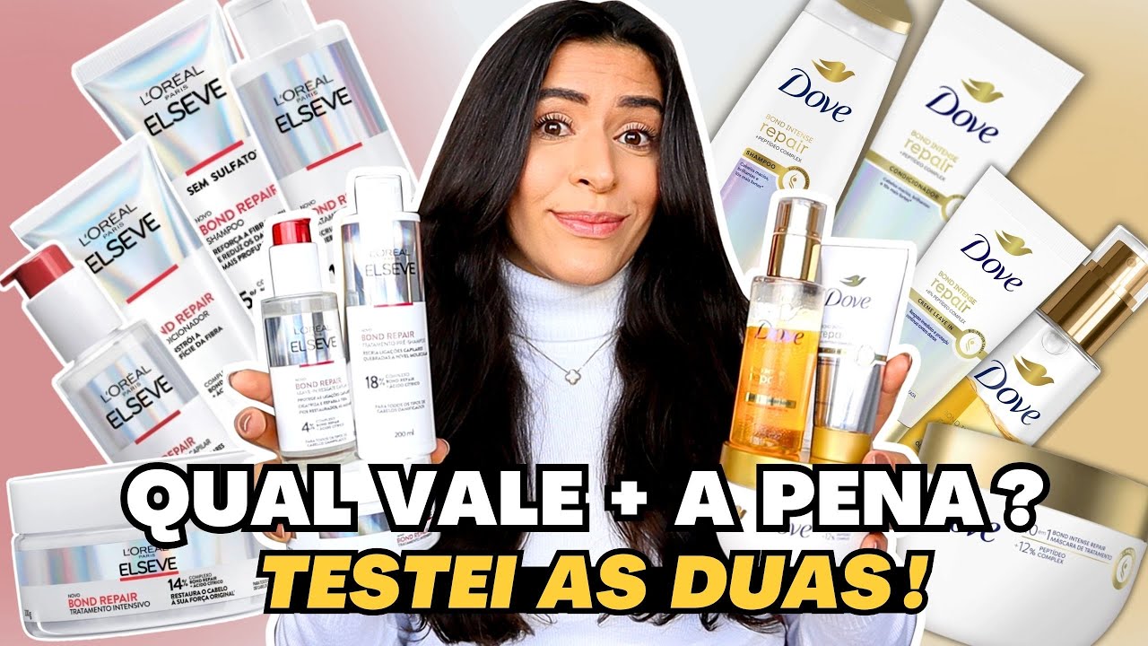 ELSEVE BOND REPAIR x DOVE BOND INTENSE REPAIR: Qual LINHA VALE MAIS a pena? Testei e te conto TUDO!