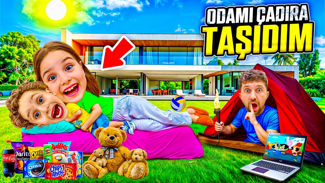 KUZEY ELİF ODASINI BAHÇEYE ÇADIRA TAŞIDI ‼️ ANNEMDEN GİZLİ KAÇIŞ !! BAHÇEDE GİZLİ ODA !!