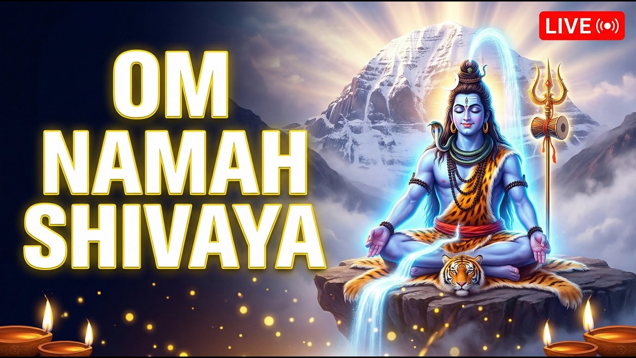🔴 LIVE 🔱 Om Namah Shivaya 108 Times | ॐ नमः शिवाय | Powerful Shiva Mantra Chanting