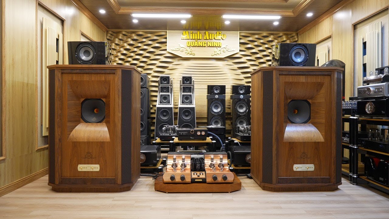 Test amly đèn khủng unison Absolute 845 của ý với loa tannoy westminster royal GR mới về.