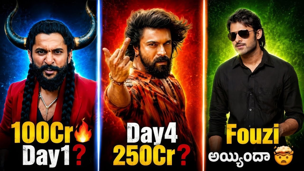 PEDDI Day 4 Collections 250Cr💥| Fouzi Movie Update🤯| The Paradise Day 1 Collections❓| POML