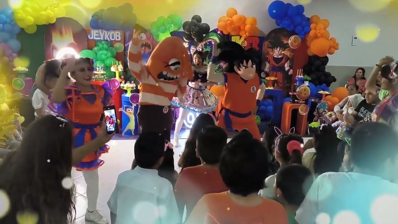 SHOW INFANTIL TEMÁTICO DE GOKU Y ANSIEDAD 🎉 | Animación de Cumpleaños | NELITA PRODUCCIONES