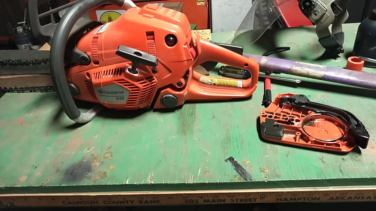 How to reset a Husqvarna chainbrake.