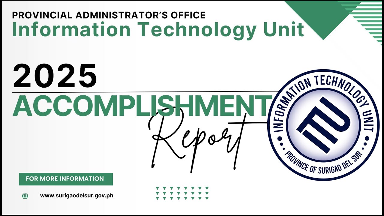 PADMO - INFORMATION TECHNOLOGY UNIT ACCOMPLISHMENT REPORT 2025