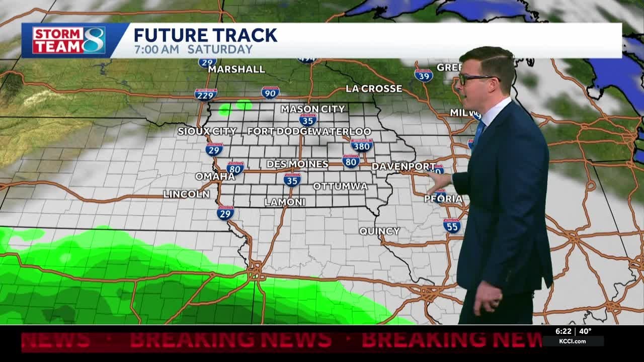 Iowa weather: Weak rain and snow chances today as highs stay in the 50s this week