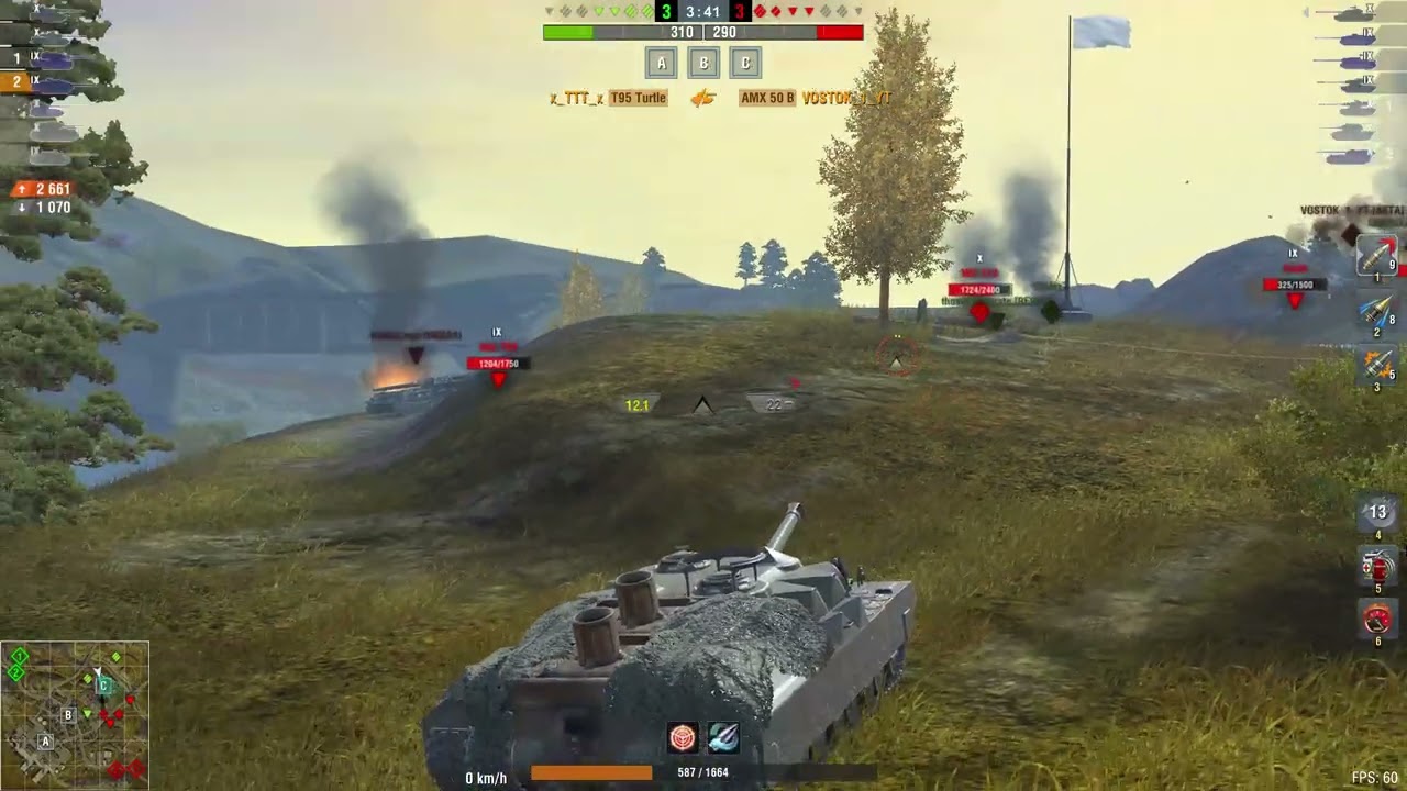 WoT Blitz - T95 Mastery on Port Bay