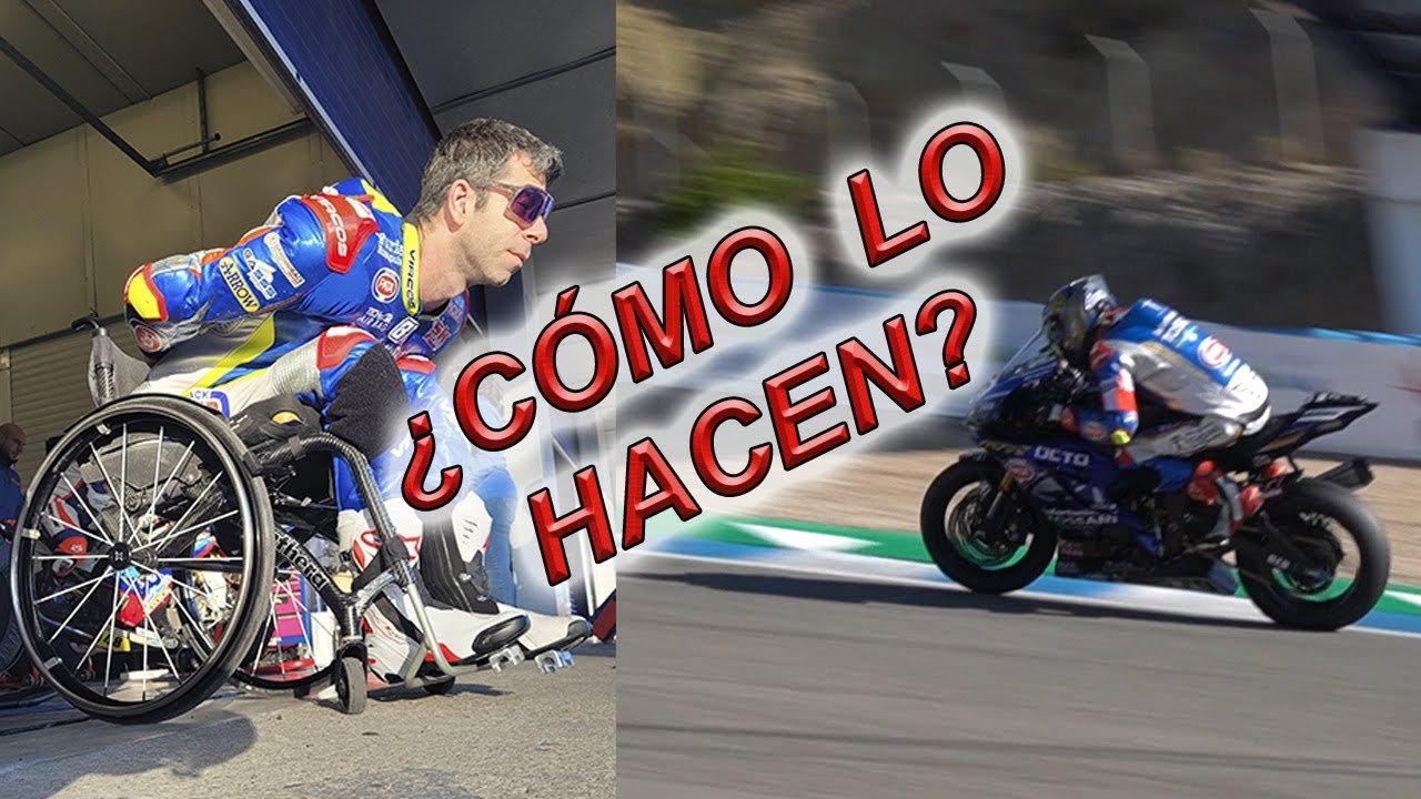 Moto adaptada para  pilotos lesionados.