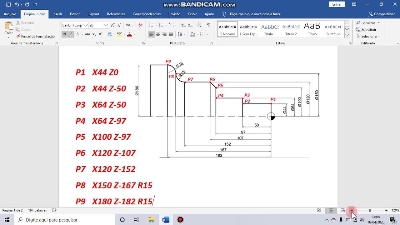 CNC - Exemplo de PROGRAMAÇÃO (parte 1)