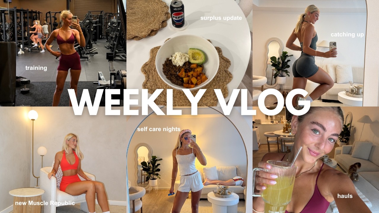 WEEKLY VLOG | eating the most I ever have and losing weight, gym, new MSCR, unboxings, catching up