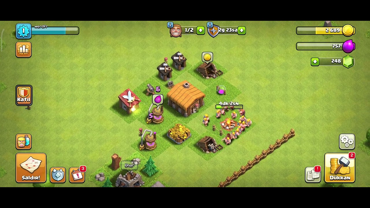 Clash of clans oynuyoruz bölüm 1