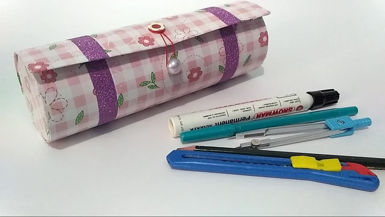 Cara Membuat Tempat Pensil Dari Kalender dan Kardus Bekas / Ide Kreatif dari Barang Bekas