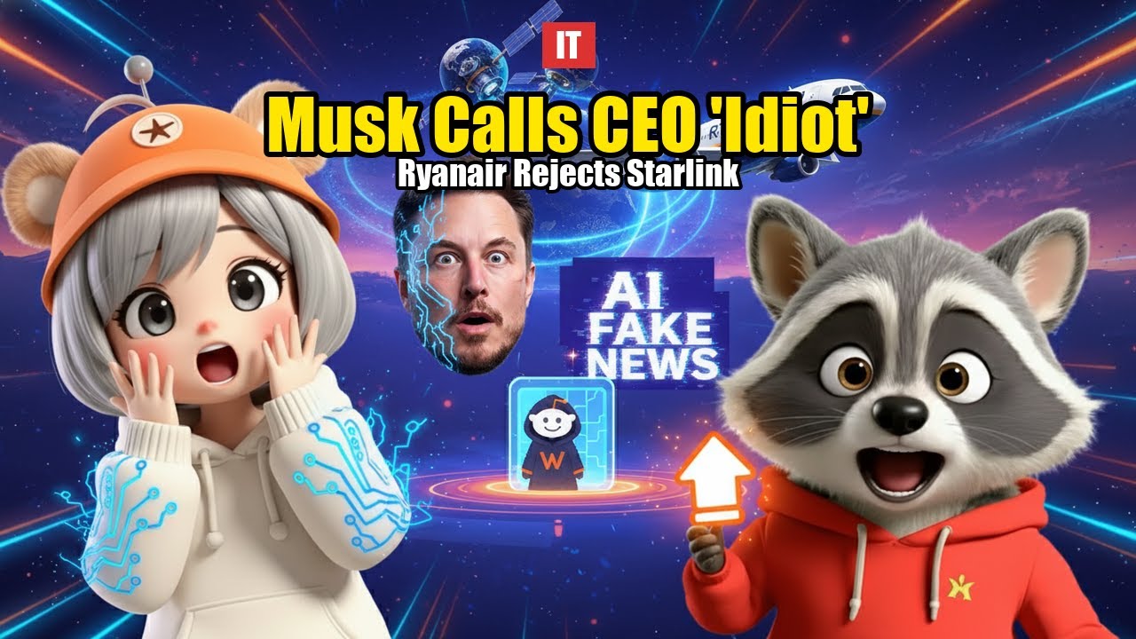 [AI Radio] IT News - Elon Musk Calls Ryanair CEO 
