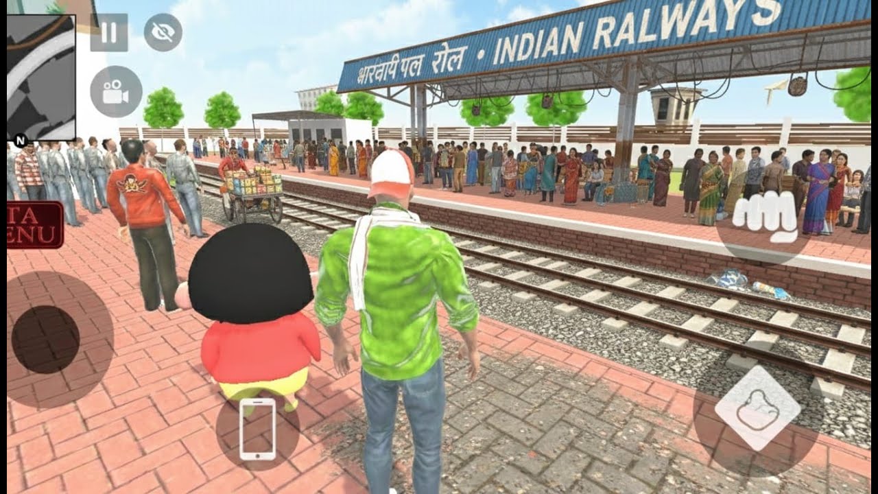 Franklin open new railway station in Indian Theft Auto simulator Jack open railway station