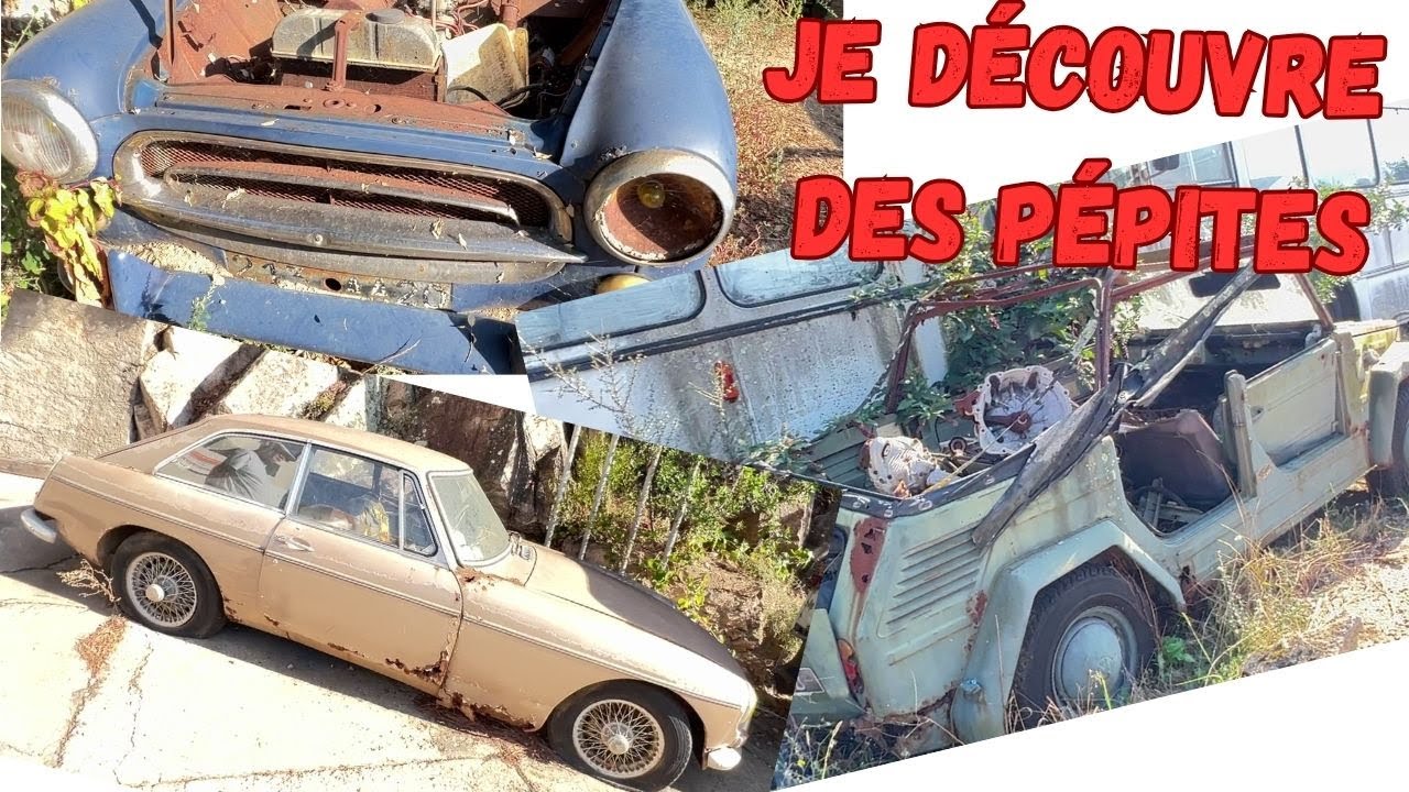 MGB GT, VW 181, peugeot 405 Mi16, et 205 GTi 1.9 skoda felicia rallye des &eacute;paves plutot rares &agrave; gogo