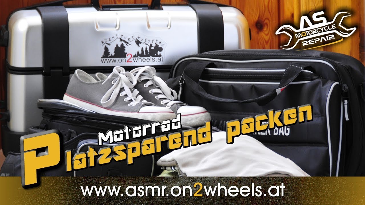 ➤ PLATZSPAREND PACKEN FÜR MOTORRADTOUR - Kurztrip: Alles in den Tankrucksack verstauen
