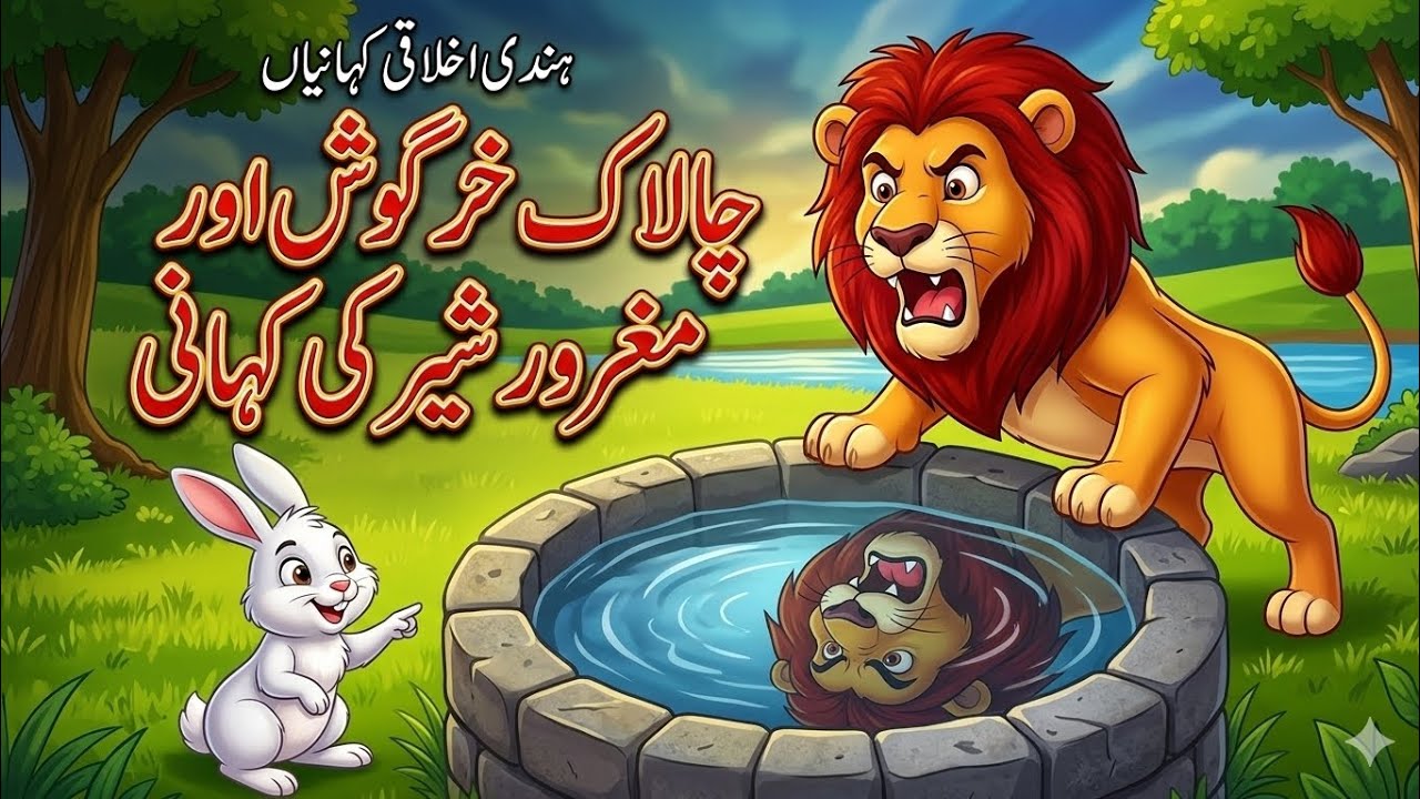 “The Clever Rabbit and the Foolish Lion|Akalmand Khargosh aur Bevkuf Sher| #story #cartoon #viral