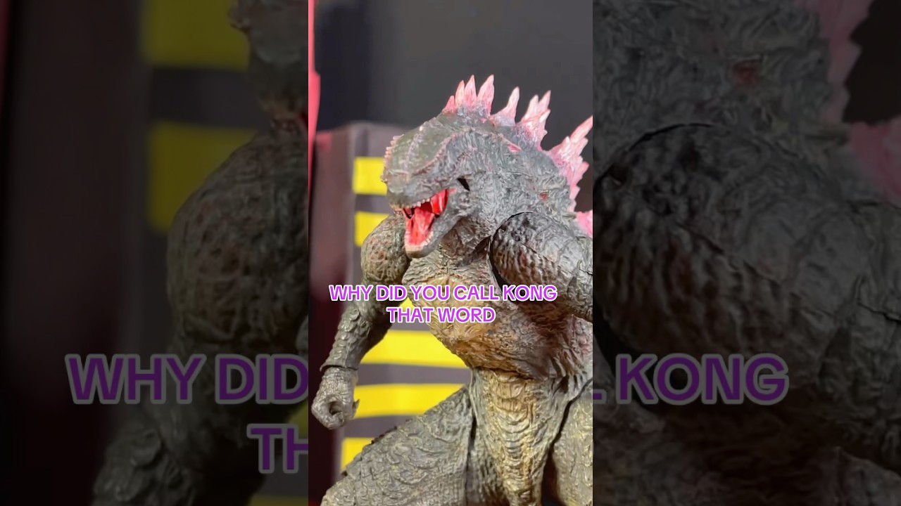Godzilla gets very angry with Skar king #memes #godzillaactionfigures #comedy #superman2025