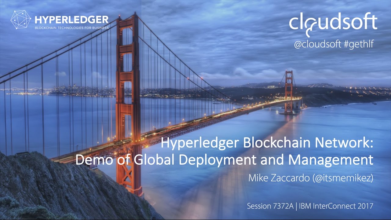 IBM InterConnect 2017 Hyperledger Fabric + Cloudsoft AMP Live Demo