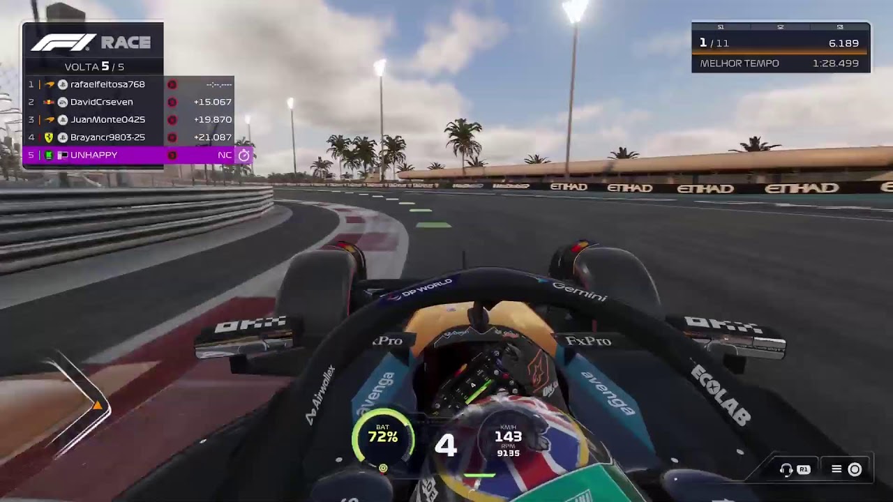 Eu jogando F1 2025