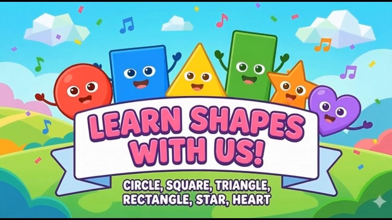 Shapes Song for Kids | Learn Shapes with Rey | Nursery Rhymes
