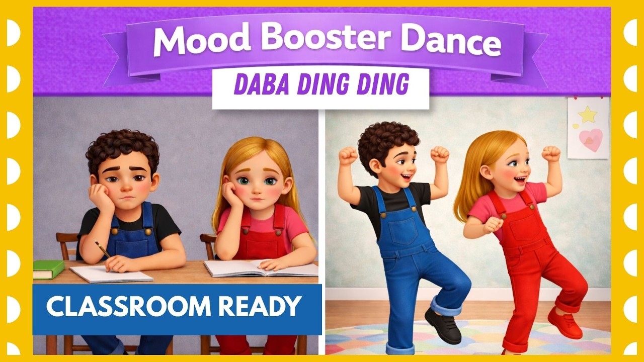 Change your Classroom Mood | Mood Booster Kids Dance | Silly Ding Ding Song