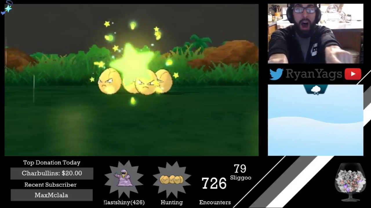 Shiny Exeggcute via SOS in Pokemon Sun and Moon