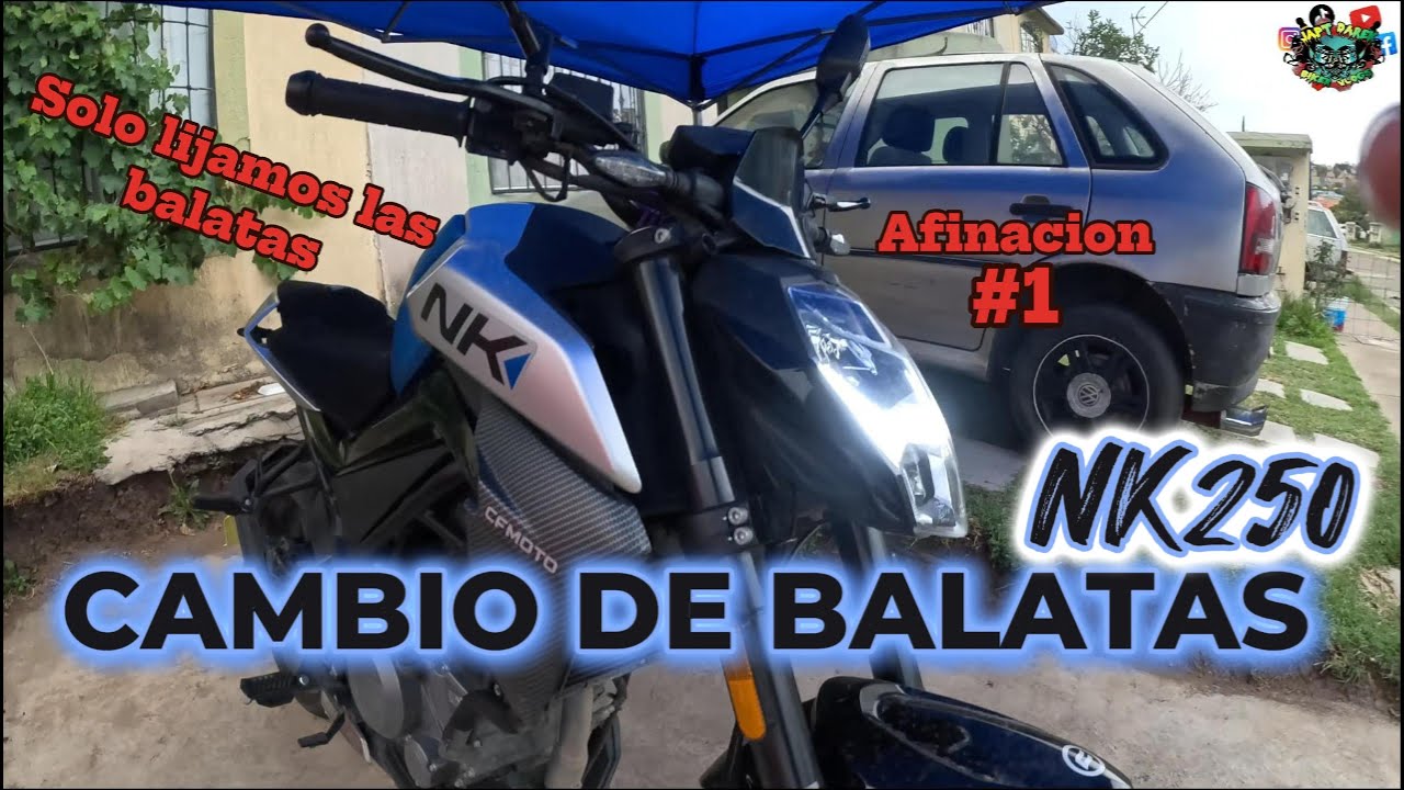 AFINACION NK250 // CAMBIO de balatas delanteras //aun AGUANTAN #japtdarekbikervlogs #mecanica #nk250