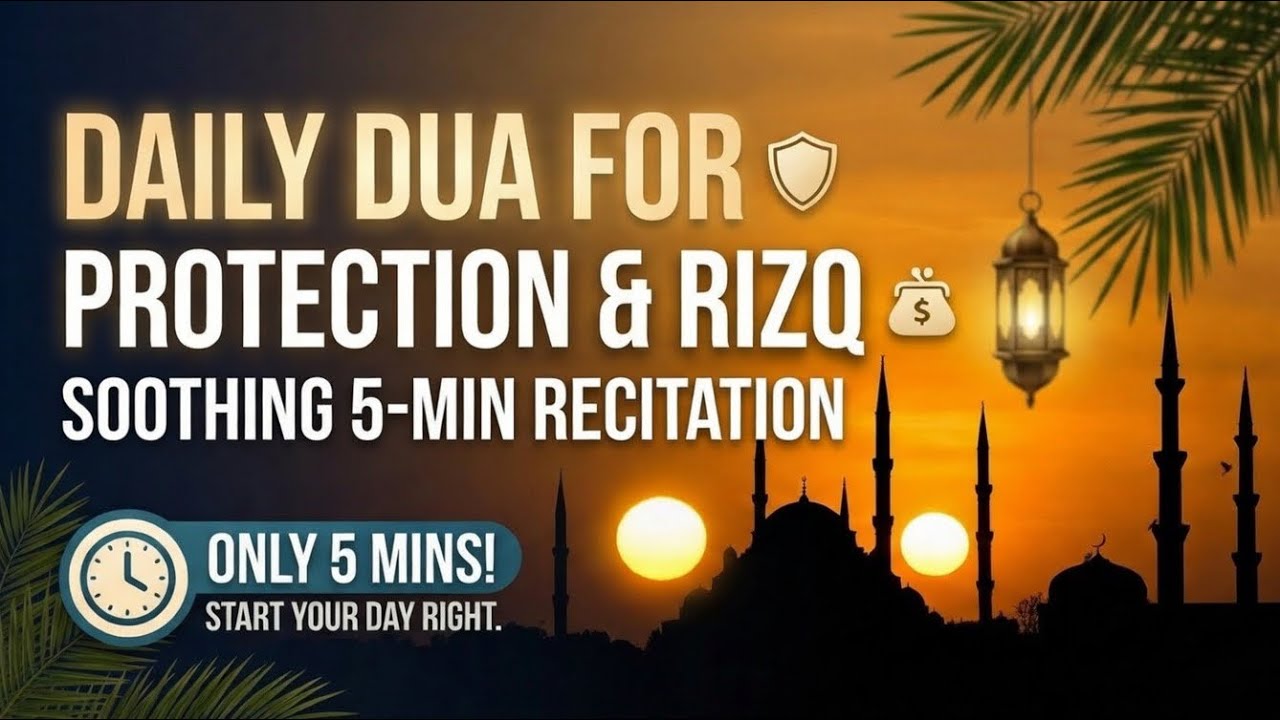 Short Morning Dua for Protection, Blessings & Rizq | Short 5-Min Soothing Recitation