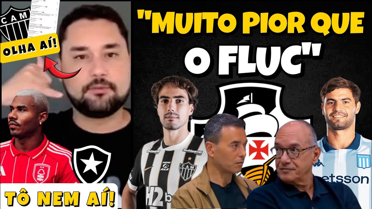 RIZEK E LÉDIO DEBATEM AO VIVO O ELENCO DO VASCO / TORCEDORES DO GALO REAGEM A IGOR GOMES NO VASCO 