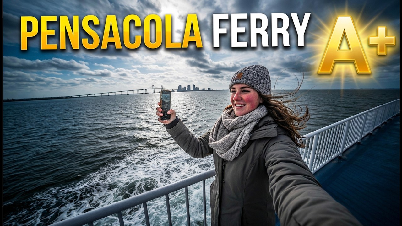FLORIDA FERRY ADVENTURE: Pensacola Bay City Ferry Review (Worth the Cold?)