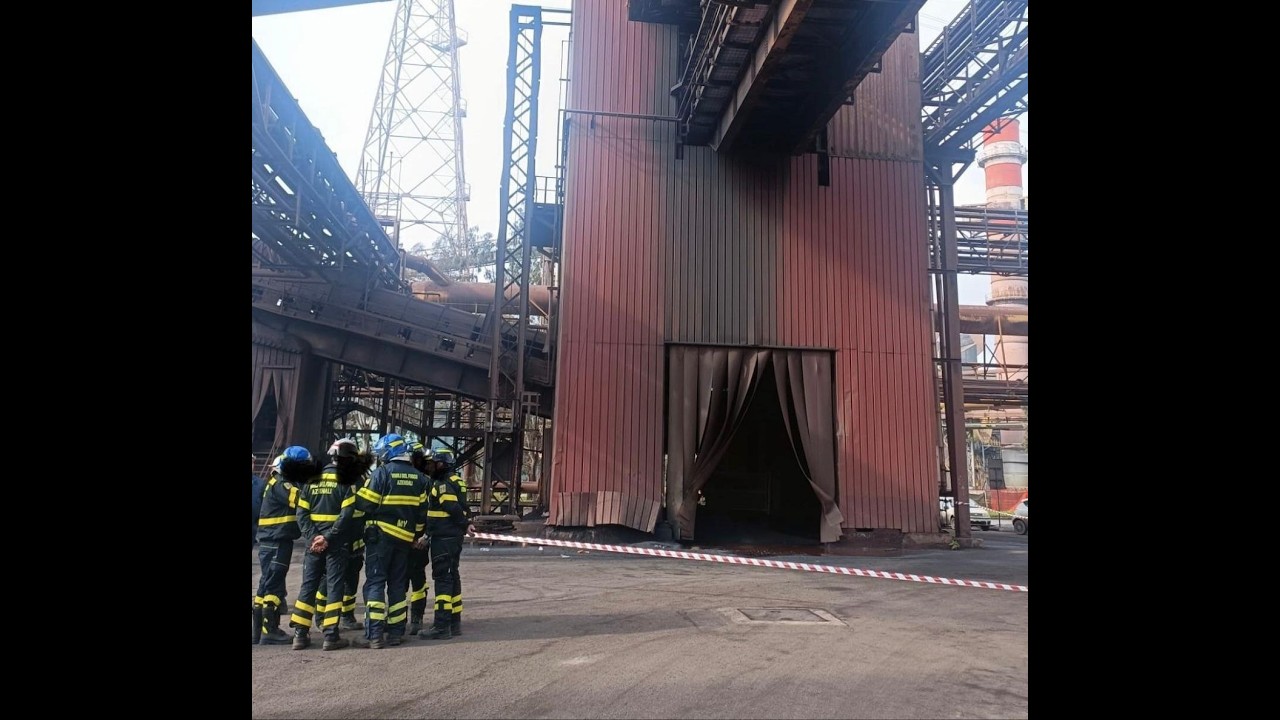 02 MARZO 2026   TARANTO   EX ILVA, PRECIPITA DA 10 METRI   MUORE OPERAIO DI 36 ANNI