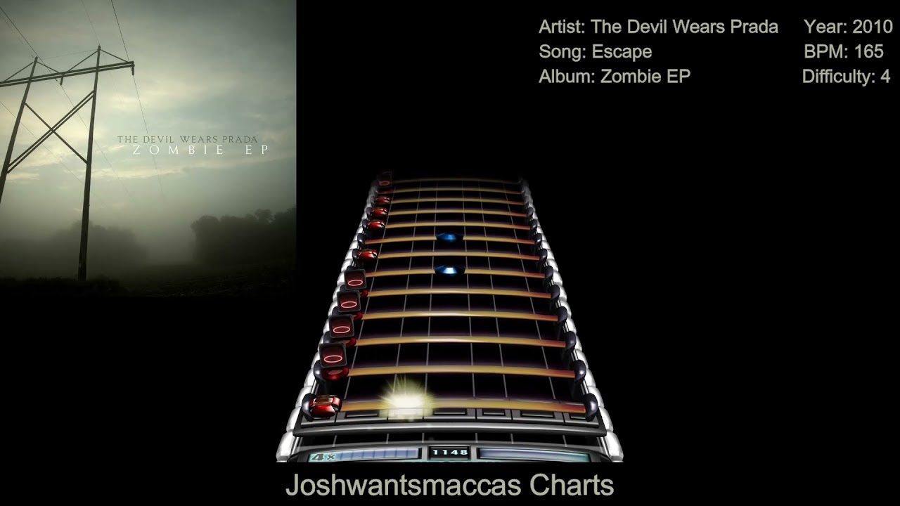 The Devil Wears Prada - Escape Real Drums Real Drums Chart (Phase Shift Custom)
