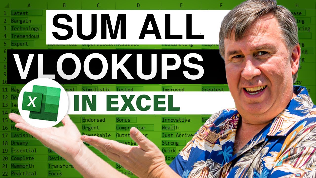Excel Challenge: просуммируйте все формулы VLOOKUP - Эпизод 2184