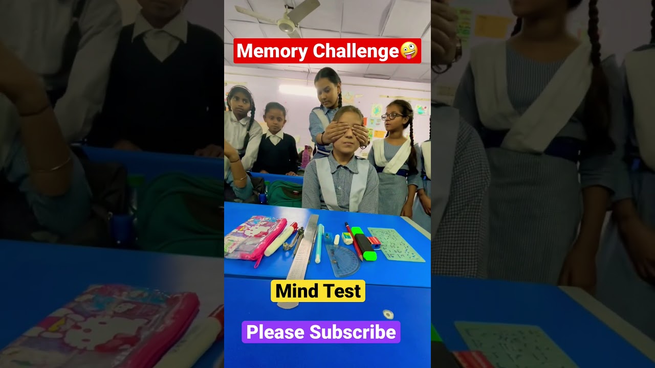 Memory Challenge🧐 । Mind Test🤩 । #shorts #games #memories #challenge