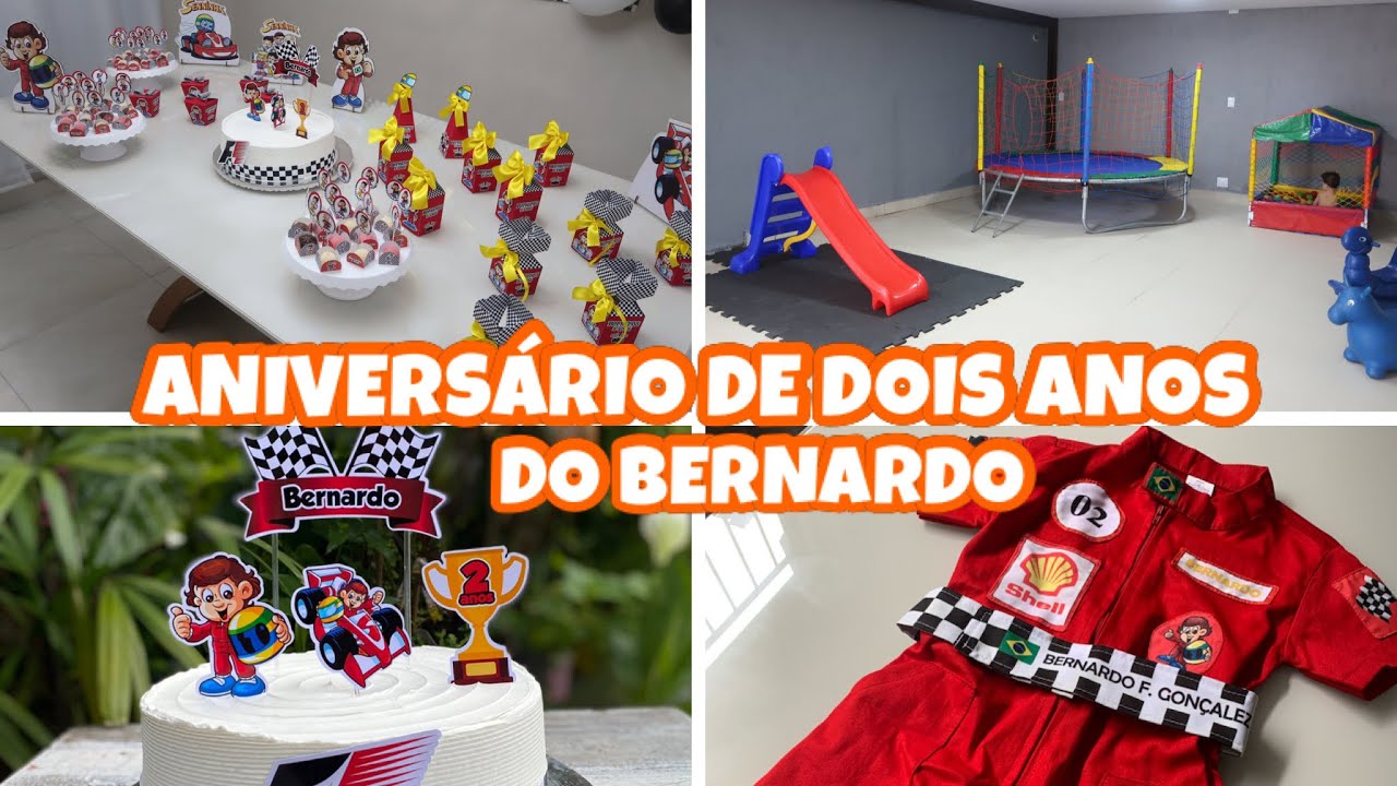 ANIVERSÁRIO DE DOIS ANOS DO MEU FILHO BERNARDO, TEMA SENNINHA 😍