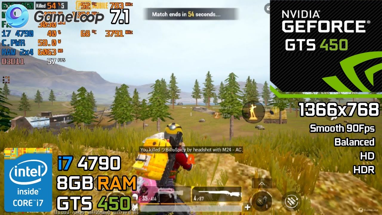 PUBG Mobile : Aftermath | i7 4790 + GTS 450