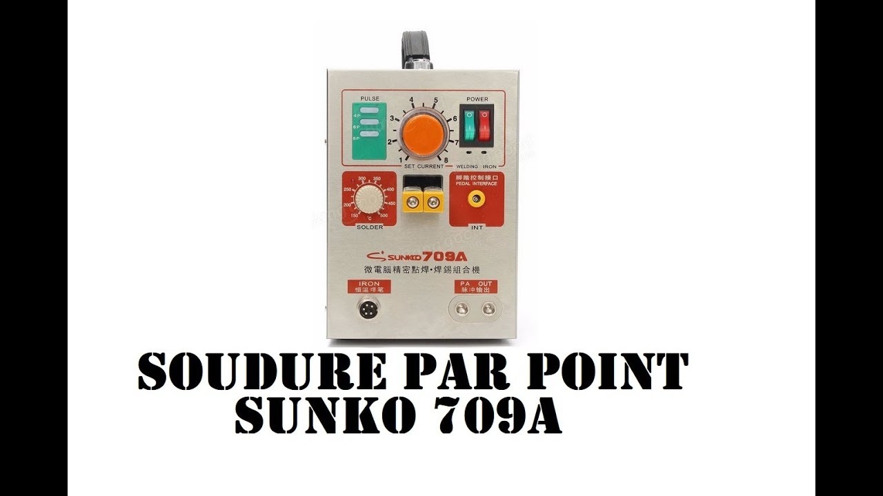 Cyrob : Revue du poste de soudure par point SUNKKO 709A