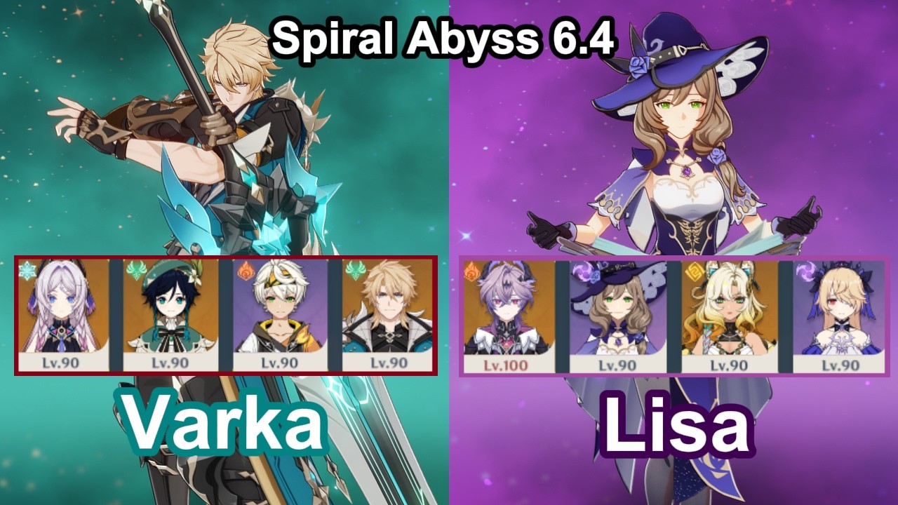 C0 Varka Melt & C6 Lisa | Spiral Abyss 6.4 | Genshin Impact