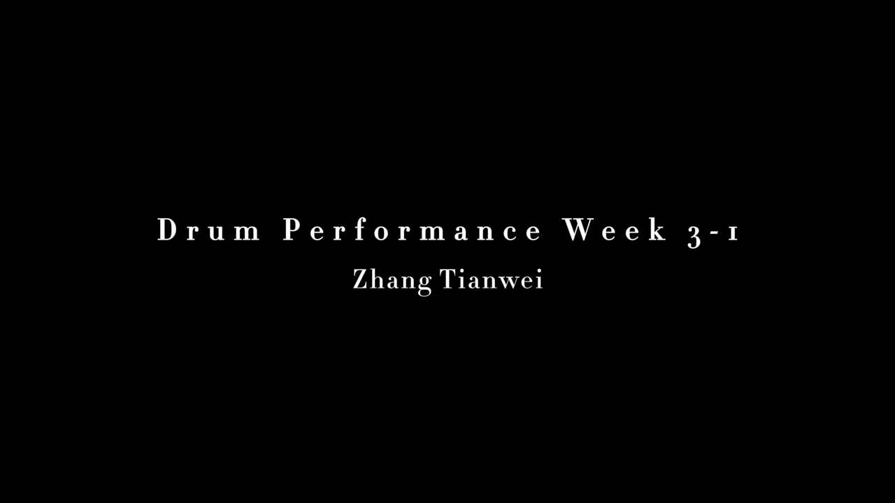 Drum Performance Week 3 1