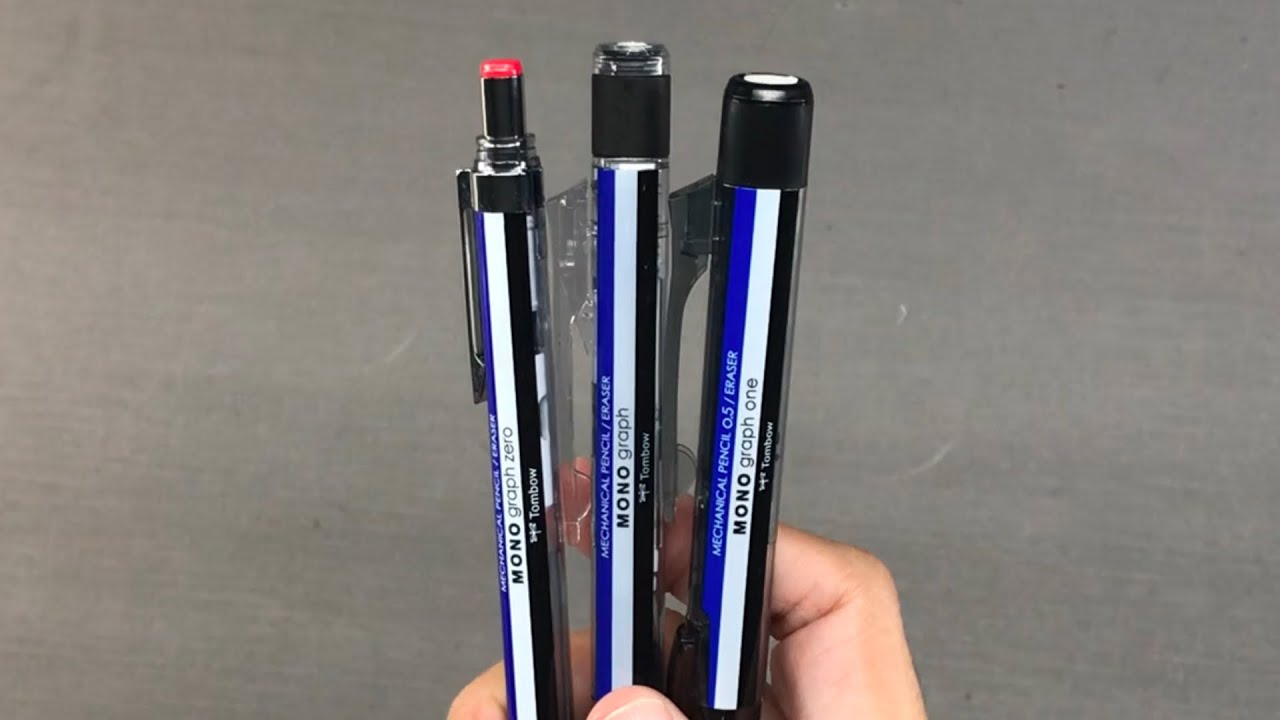 My opinion on the Tombow Mono Graph Zero, Mono Graph, and Mono Graph One mechanical pencils
