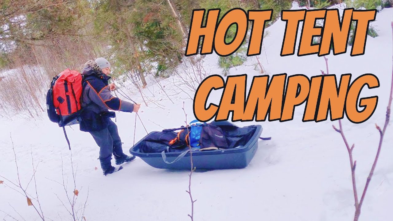 Winter Camping in a Hot Tent – Testing New Gear - Enjoying The Outdoors