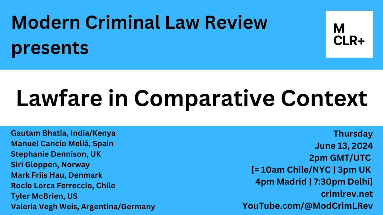 Lawfare in Comparative Context