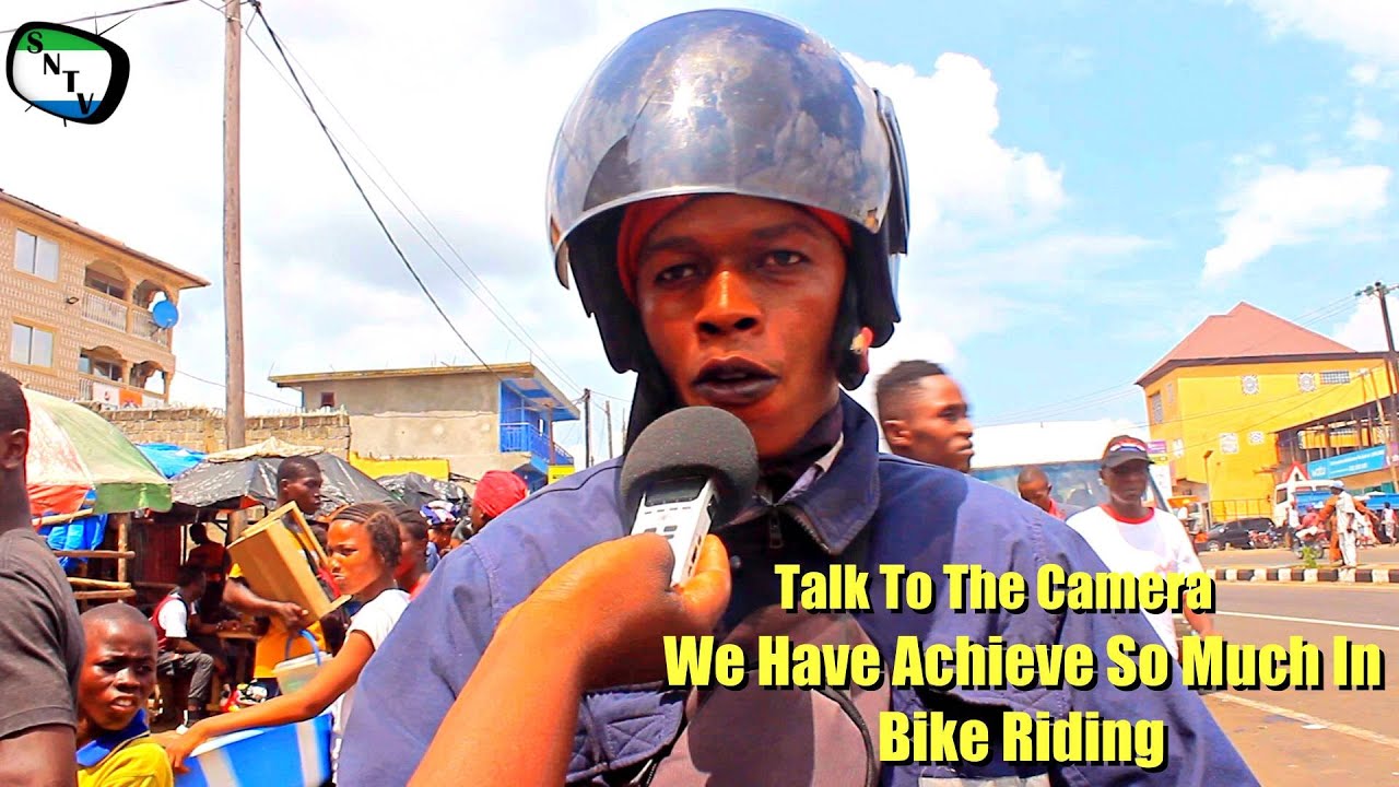 Talk To The Camera - We Have Achieve So Much In Bike Riding - Sierra Leone