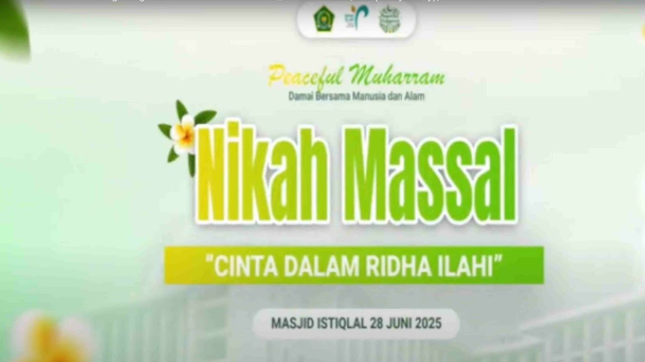 100 Pasang Pengantin Nikahan Massal 