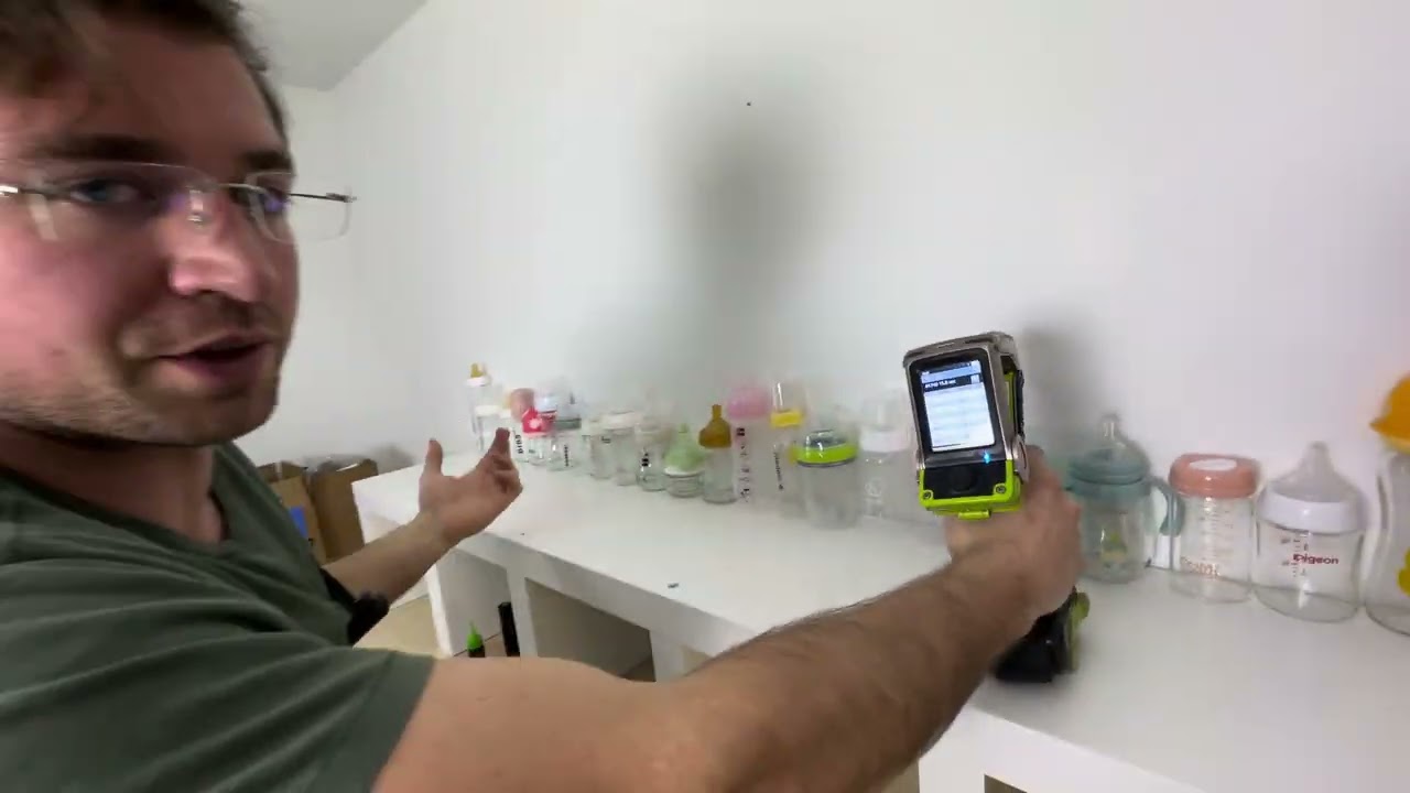 Testing baby bottles with and without lead spring 2024