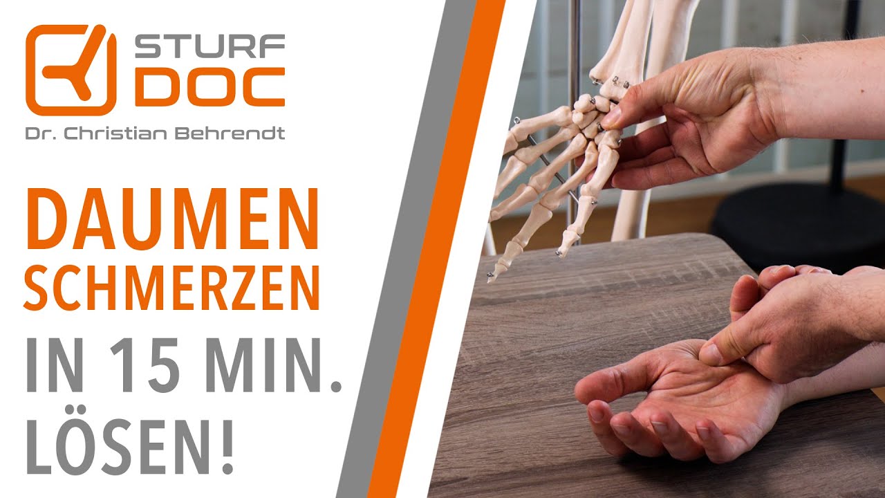 Daumenschmerzen in 15 Minuten lösen
